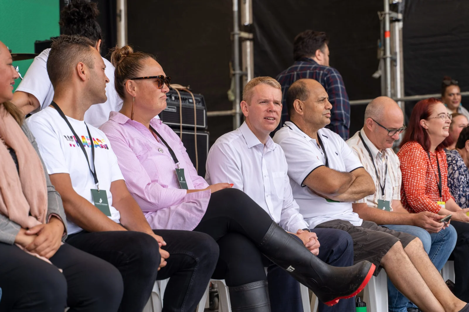 Group of people sitting at an event