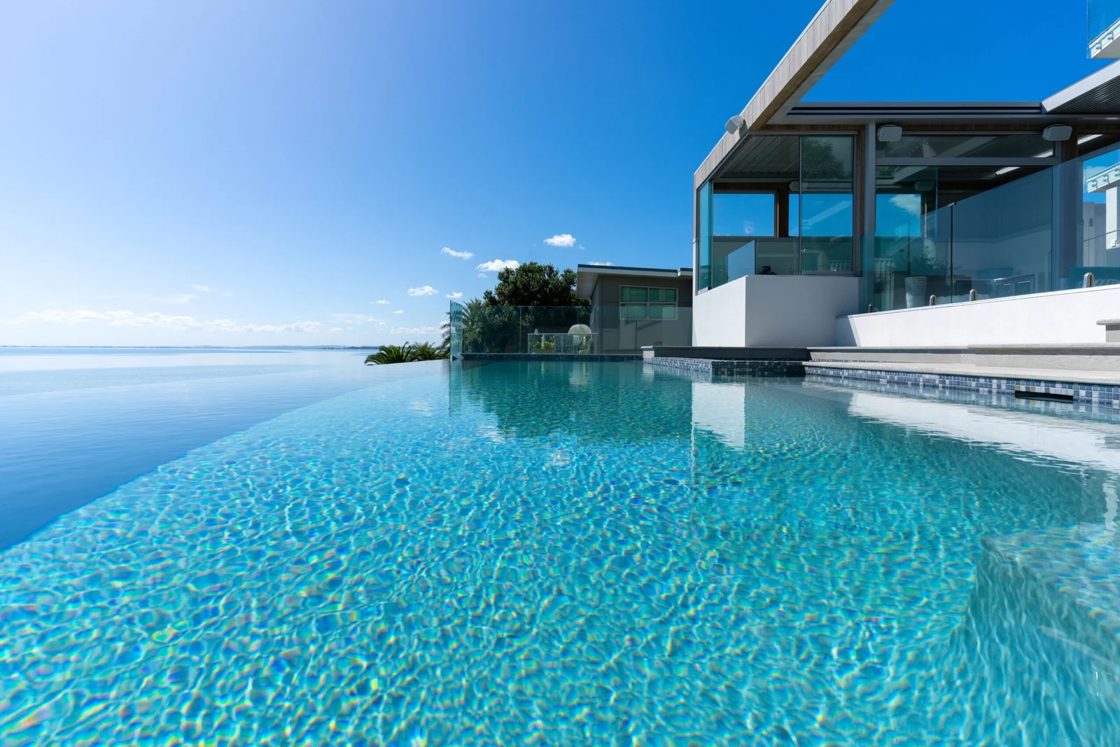 Infinity pool overlooking the ocean