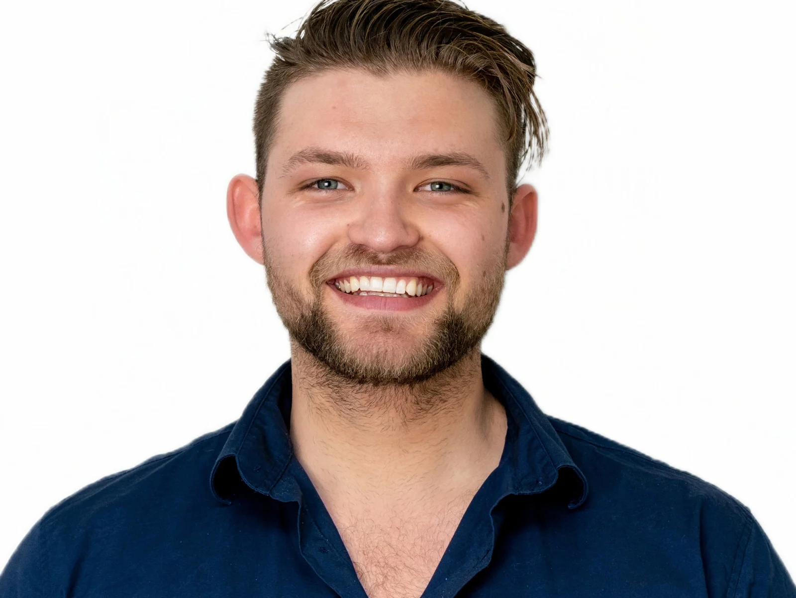 Professional headshot of smiling man