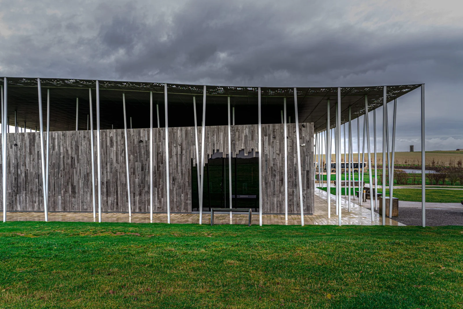 Modern architectural building
