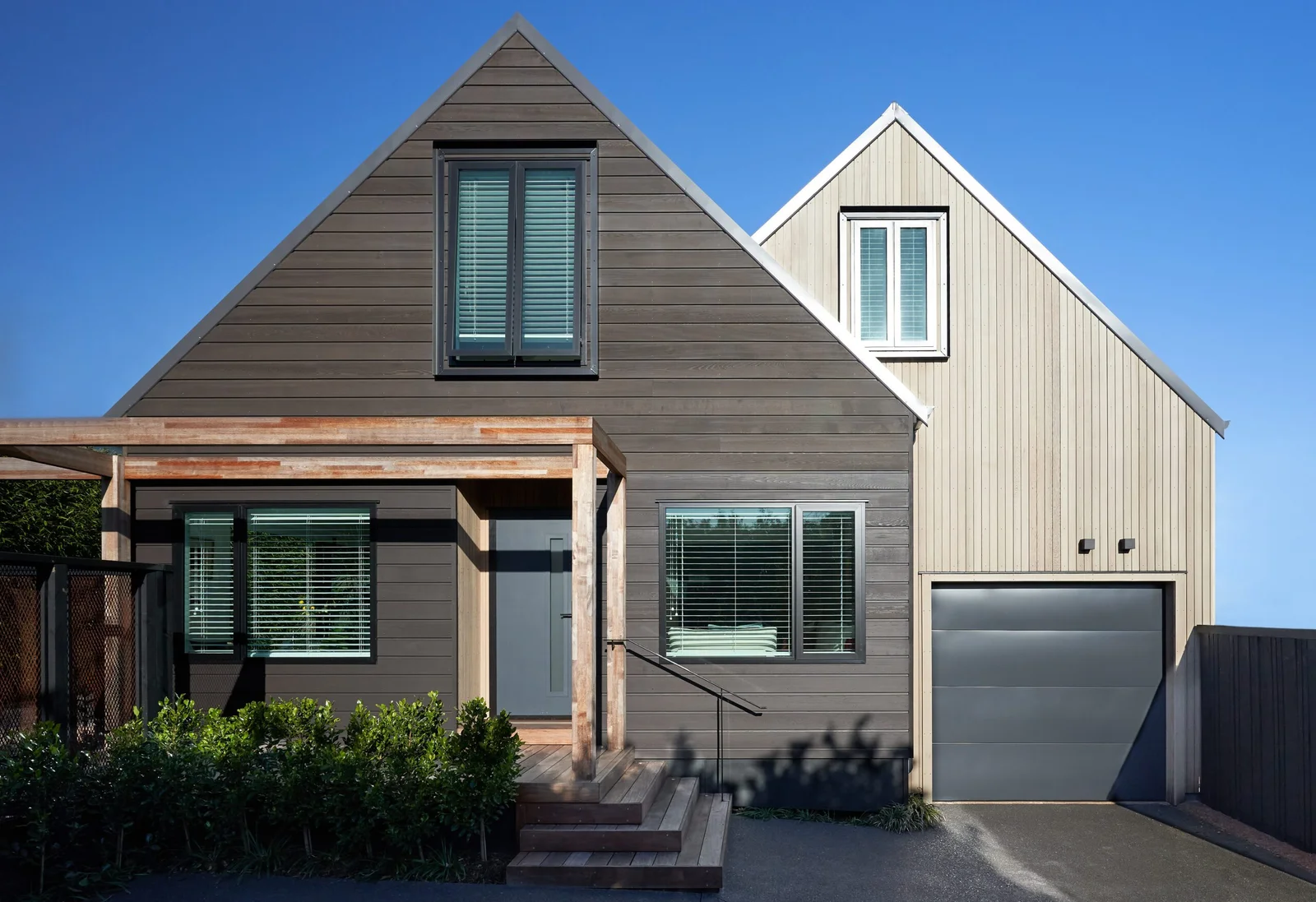 Exterior of a modern house